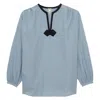 Ines De La Fressange Top Ida En Coton Bleu In Blue