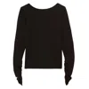 Ines De La Fressange Top Line En Viscose In Black