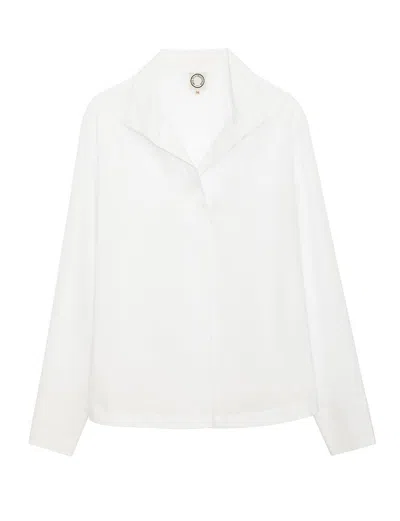 Ines De La Fressange Top Noa Coton Blanc In White