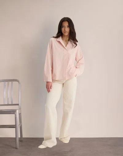 Ines De La Fressange Top Noa En Coton In Pink