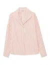 Ines De La Fressange Top Noa Rayé Rouge Et Blanc