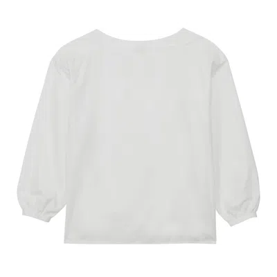 Ines De La Fressange Top Sea Fluide En Coton In White