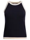 Ines De La Fressange Blue Silk Top In Blue