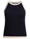 Ines De La Fressange Blue Silk Top In Blue