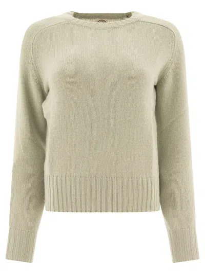 Ines De La Fressange Ribbed-hem Raglan-sleeve Sweater In Green