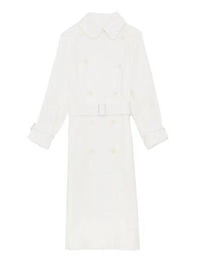 Ines De La Fressange Trench-coat Blake Blanc Coton