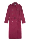 Ines De La Fressange Trench-coat Gaultier Bordeaux