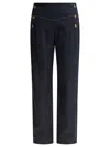 Ines De La Fressange Blue Viscose Trousers