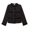 Ines De La Fressange Veste Adelaïde Avec Galons Tissés In Black