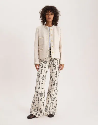 Ines De La Fressange Veste Adelaïde En Coton In Neutral