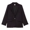 Ines De La Fressange Veste Bruna Coupe Droite In Black