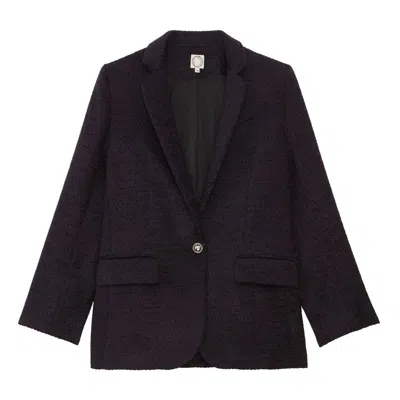 Ines De La Fressange Veste Bruna Coupe Droite In Black