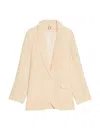 Ines De La Fressange Veste Bruna Écru Lin