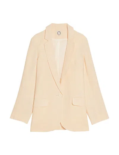 Ines De La Fressange Veste Bruna Écru Lin