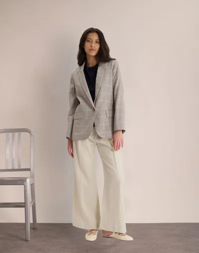 Ines De La Fressange Veste Bruna En Coton In Gray