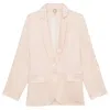Ines De La Fressange Veste Bruna En Lin Et Viscose  Rose Pâle In Neutral