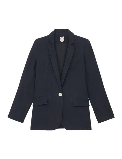 Ines De La Fressange Veste Bruna Lin Navy