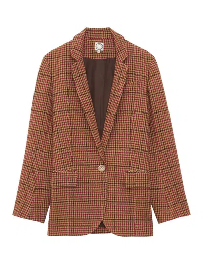 Ines De La Fressange Veste Bruna Pied-de-poule Laine