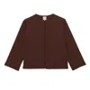 Ines De La Fressange Veste Droite Magoo In Brown