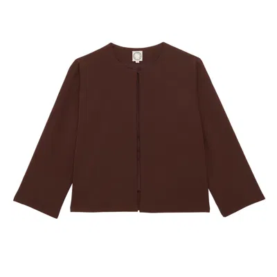 Ines De La Fressange Veste Droite Magoo In Brown