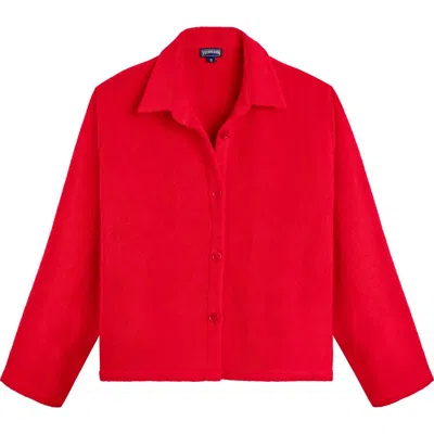 Ines De La Fressange Veste En Éponge Ines X Vilebrequin, Couleur Coquelicot
