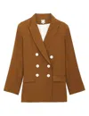 Ines De La Fressange Veste Ezio Lin Brun