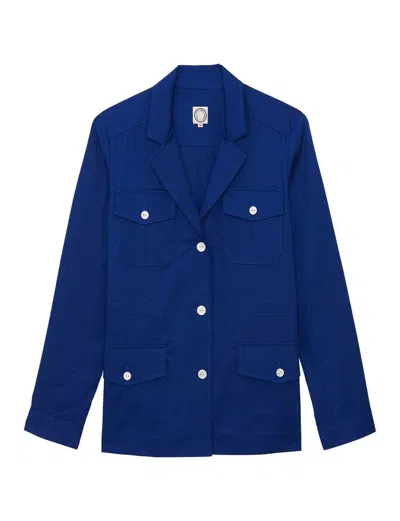 Ines De La Fressange Veste Flipper Bleue