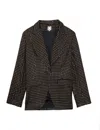 Ines De La Fressange Veste Gaelle Noire Brodée In Multi