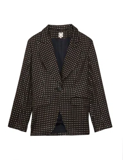 Ines De La Fressange Veste Gaelle Noire Brodée