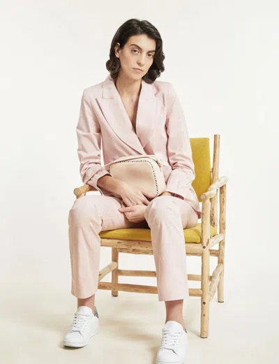 Ines De La Fressange Veste Gaelle Rose Pâle