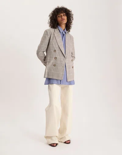 Ines De La Fressange Veste June En Coton In Neutral