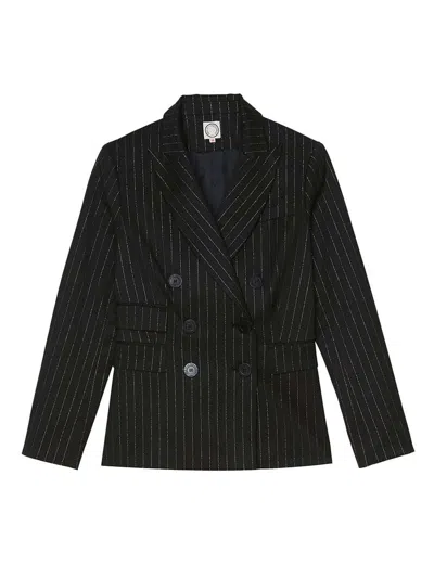Ines De La Fressange Veste Maurice Noire Et Or