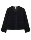 Ines De La Fressange Veste Misia En Laine Noire In Black