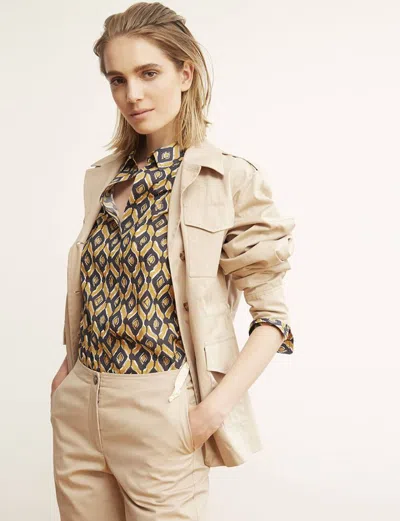 Ines De La Fressange Veste Neva Coton Beige