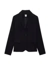 Ines De La Fressange Veste Nicoletta Bleu Marine In Black