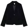 Ines De La Fressange Veste Nicoletta En Velours Lisse Noir