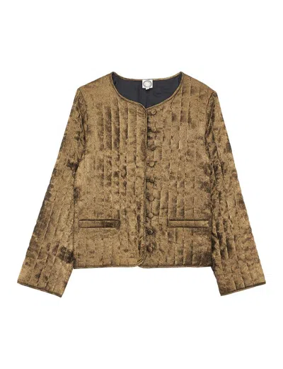 Ines De La Fressange Veste Wyoming Or Lamé