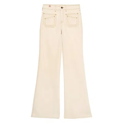 Ines De La Fressange Women's Rick Jeans In Off White In Neutral