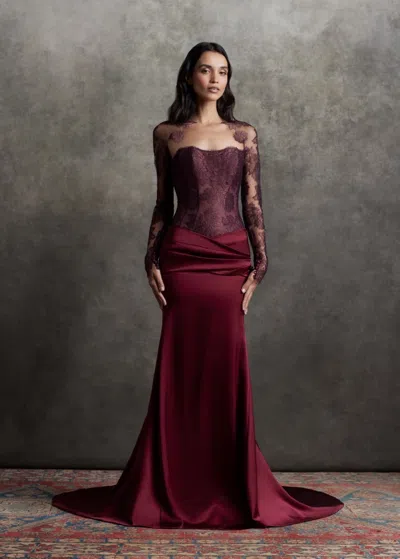 Ines Di Santo Pieta Gown In Red