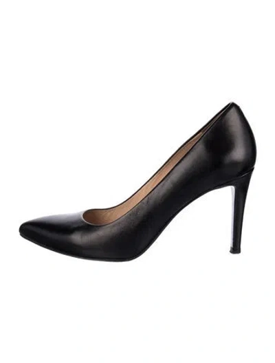 Pre-owned Inez Leather Pumps In Black