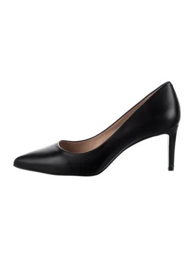Pre-owned Inez Leather Pumps In Black