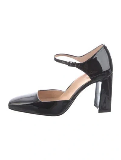 Pre-owned Inez Patent Leather D'orsay Pumps In Black