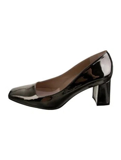Pre-owned Inez Patent Leather Pumps In Black/clear