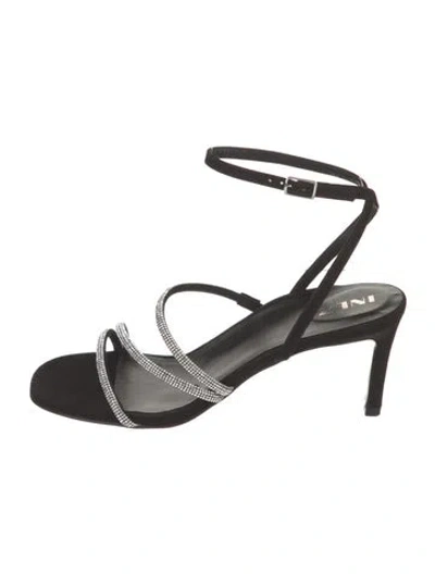 Pre-owned Inez Sandals In Black