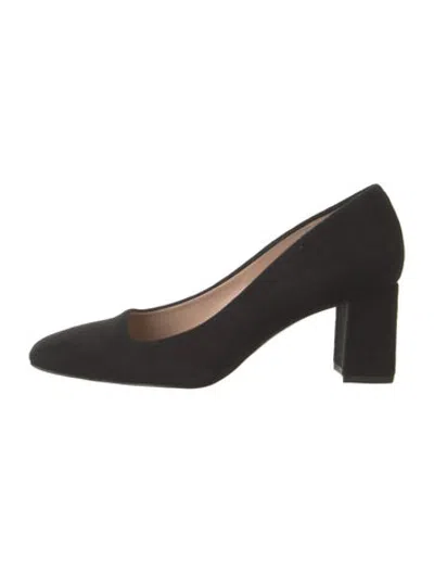 Pre-owned Inez Suede Pumps In Black