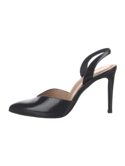 Pre-owned Inez Suede Slingback Pumps In Blue