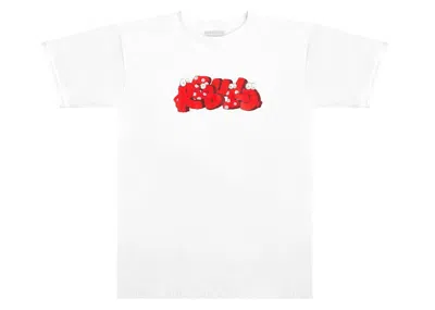 Pre-owned Infinite Archives Men's  X Kaws Rebuild T-shirt In White