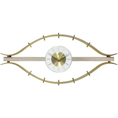 Infinity Instruments Modern/contemporary Irregular Metal Wall Clock 10 Inches - Gold