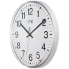 Infinity Instruments Profuse Itc Round Plastic Wall Clock 12 Inches - Silver In Silver