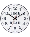 Infinity Instruments Round Wall Clock In Black